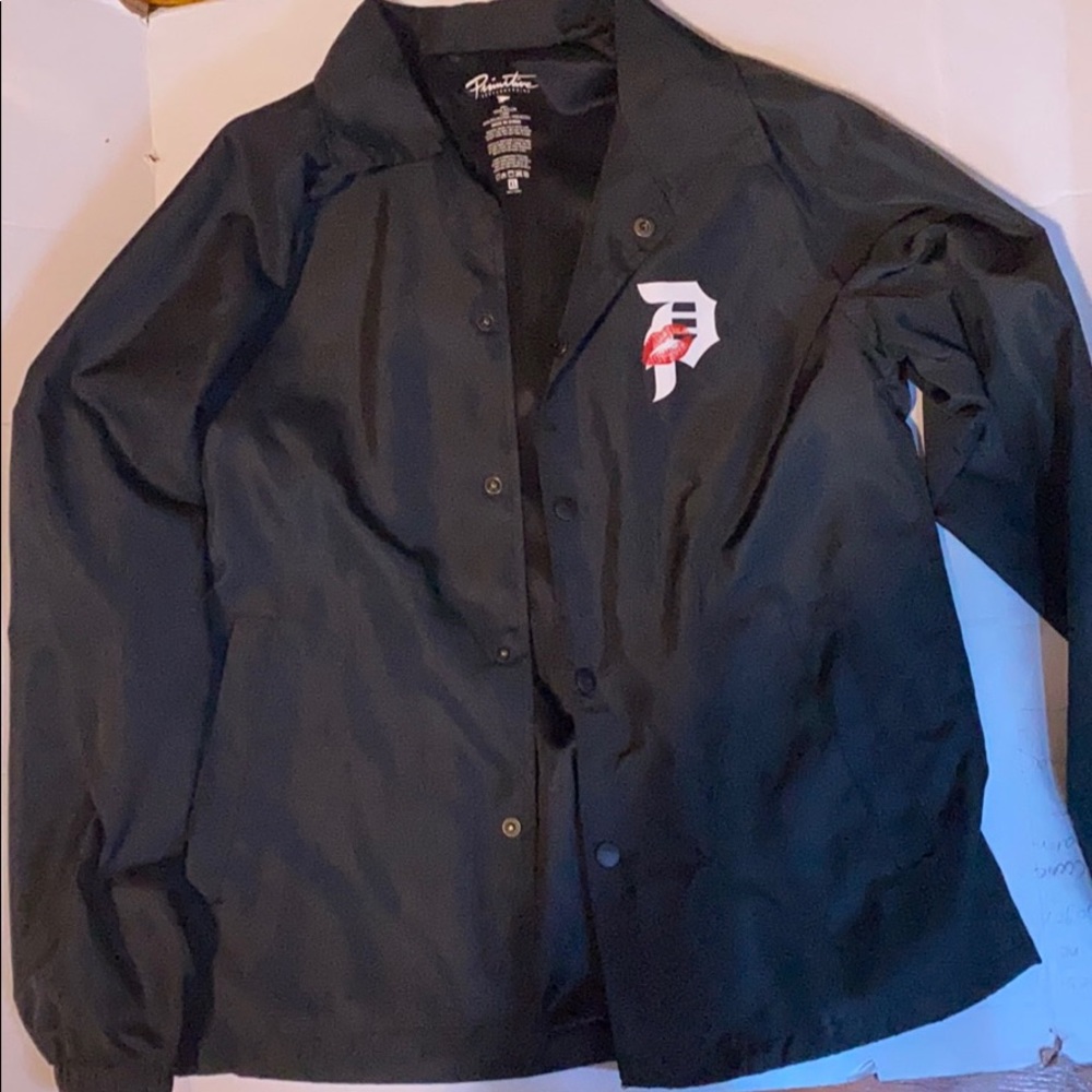 Boys black windbreaker